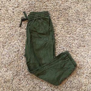 Linen joggers